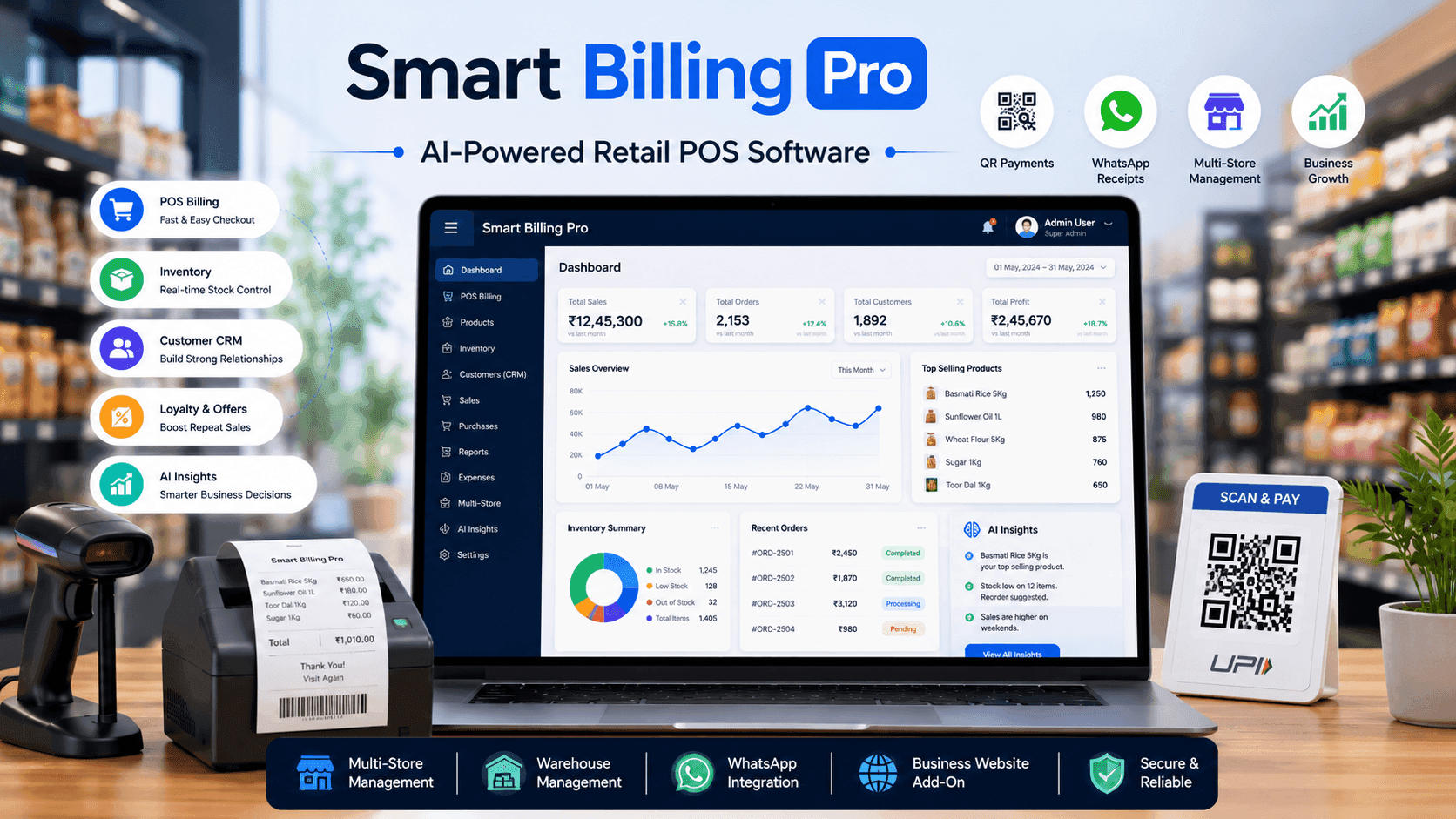 Case Study: Smart Billing Pro – AI-Powered Retail Operating System for Growing Businesses