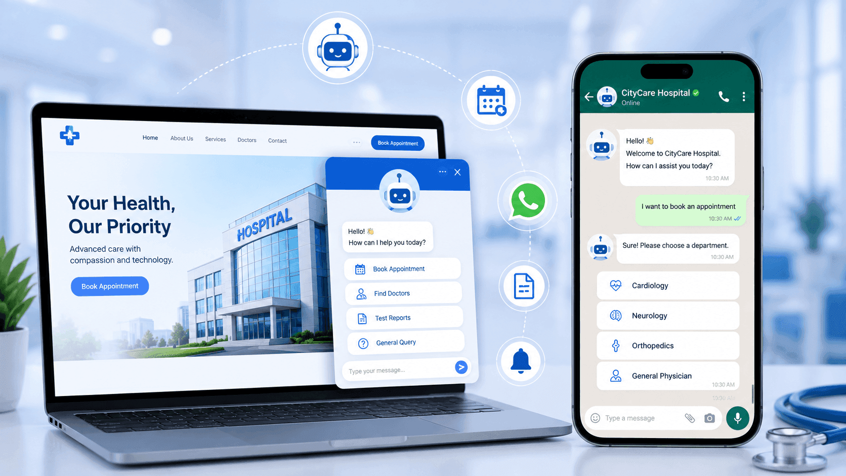 Case Study AI Hospital Chatbot & Healthcare Automation Solutions