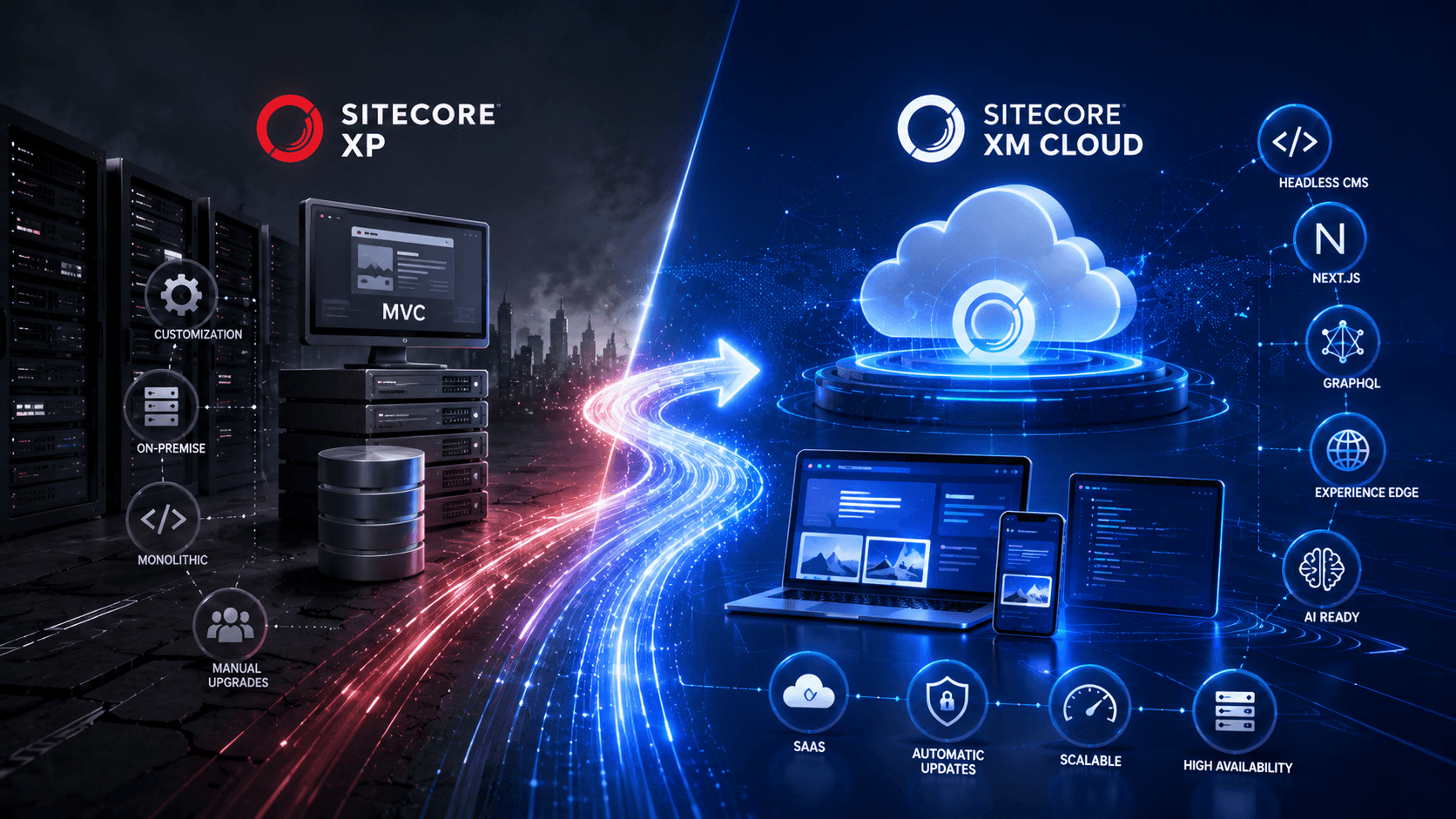 Sitecore XM Cloud vs Sitecore XP