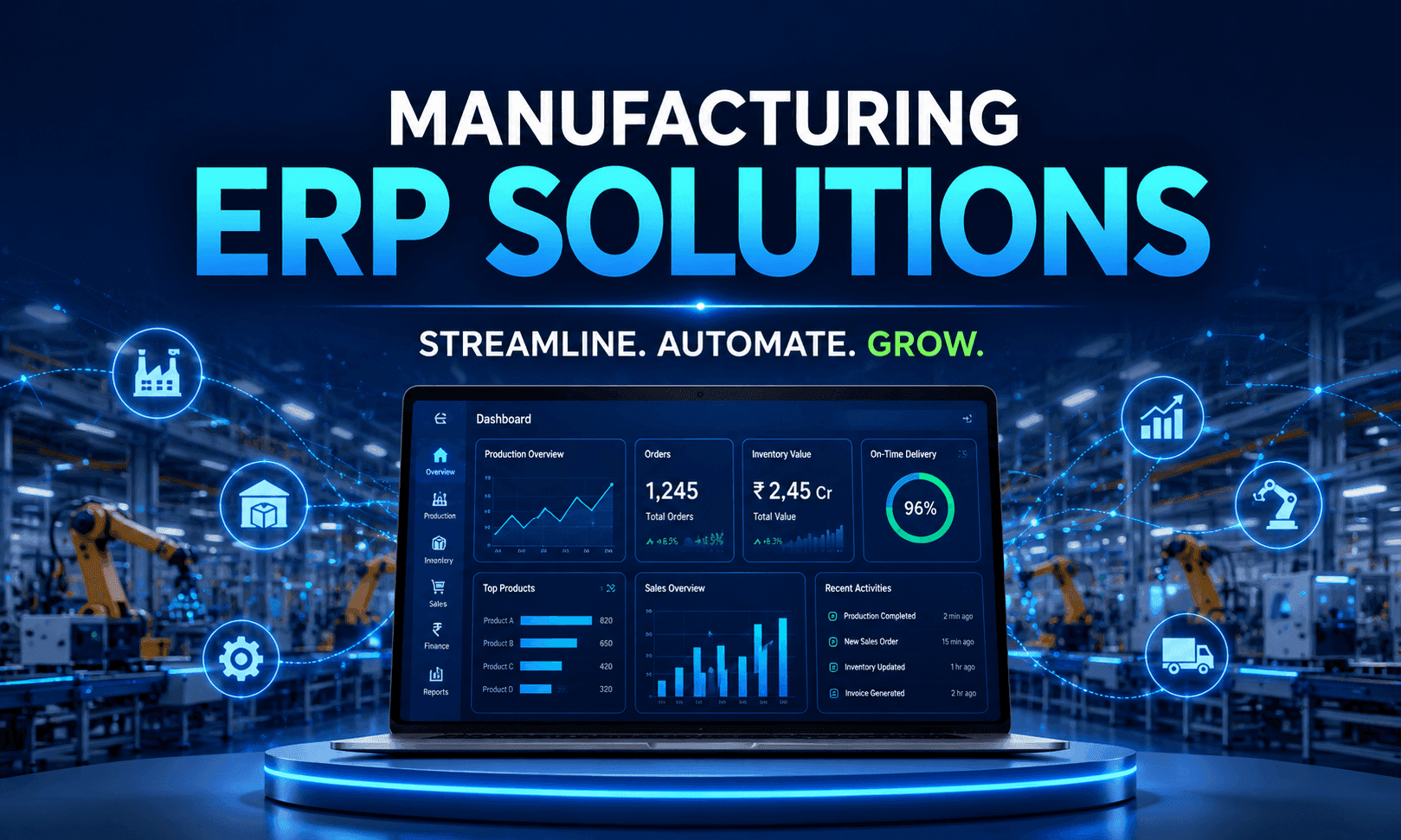 Top ERP Software Solutions for Small & Medium Manufacturing Businesses