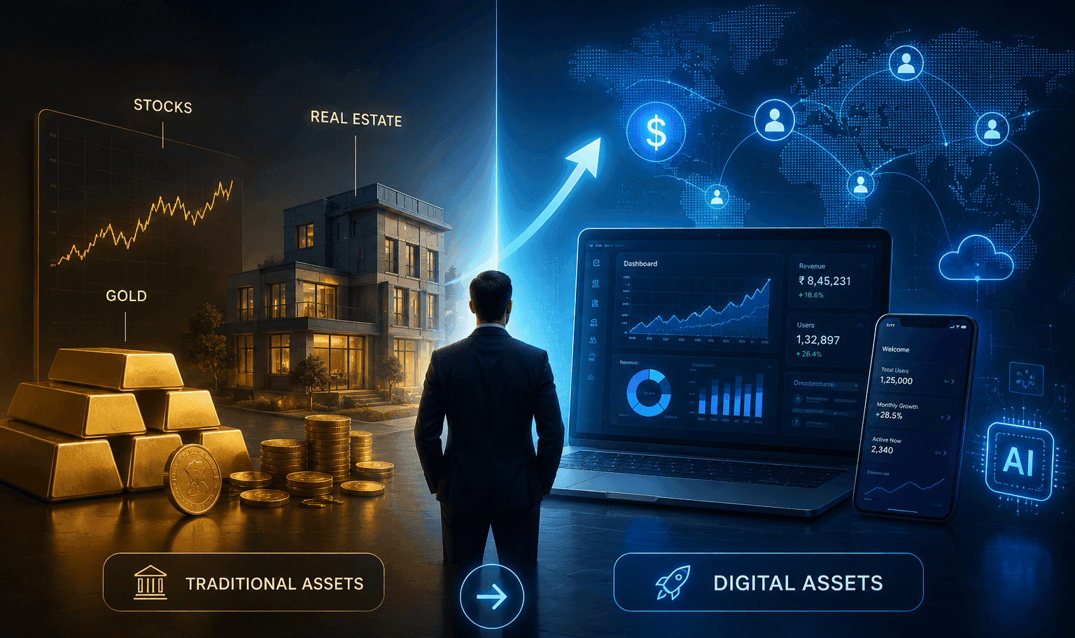 Why Smart Investors Are Moving Beyond Stocks & Gold β And Building Software Products for Ultra-High ROI