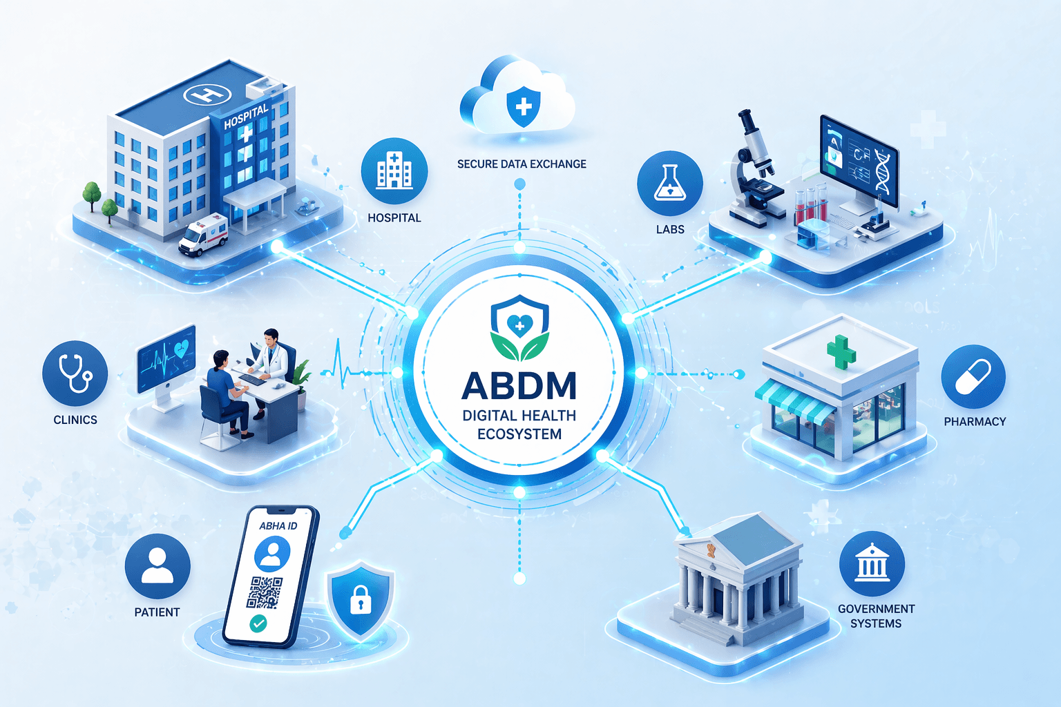 ABHA ABDM Healthcare Hospital Integrated Software Solutions: From Fragmented Care to a Unified Digital Health Ecosystem