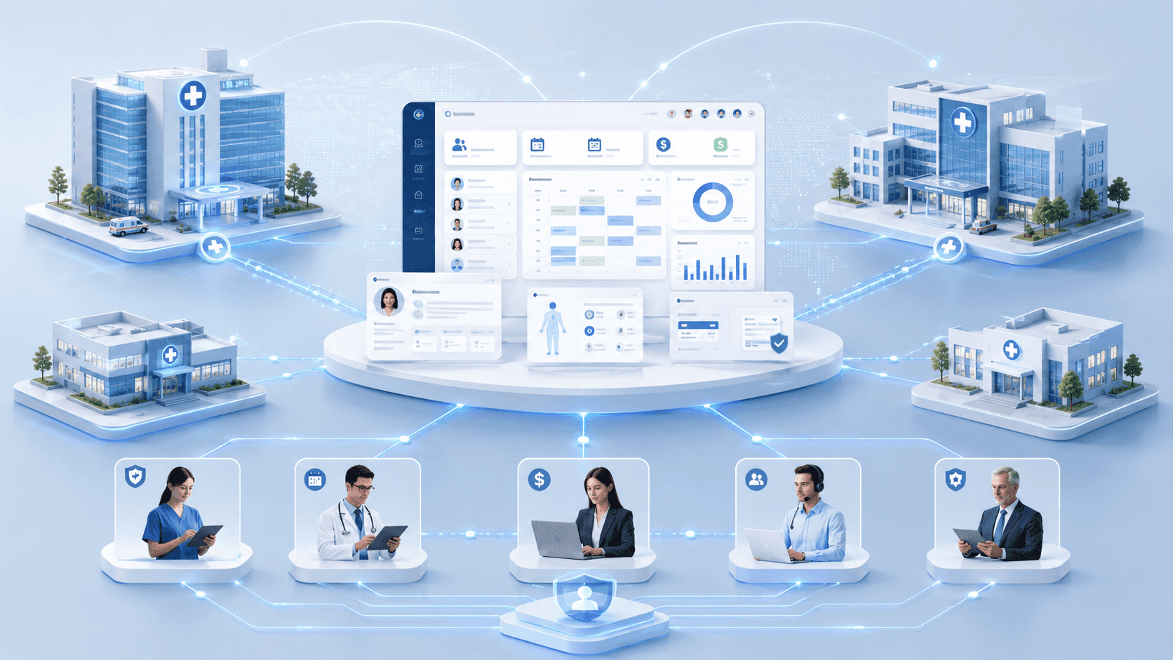 Multi-Location Hospital Management Case Study: Centralized HMS for Hospital & Clinic Networks