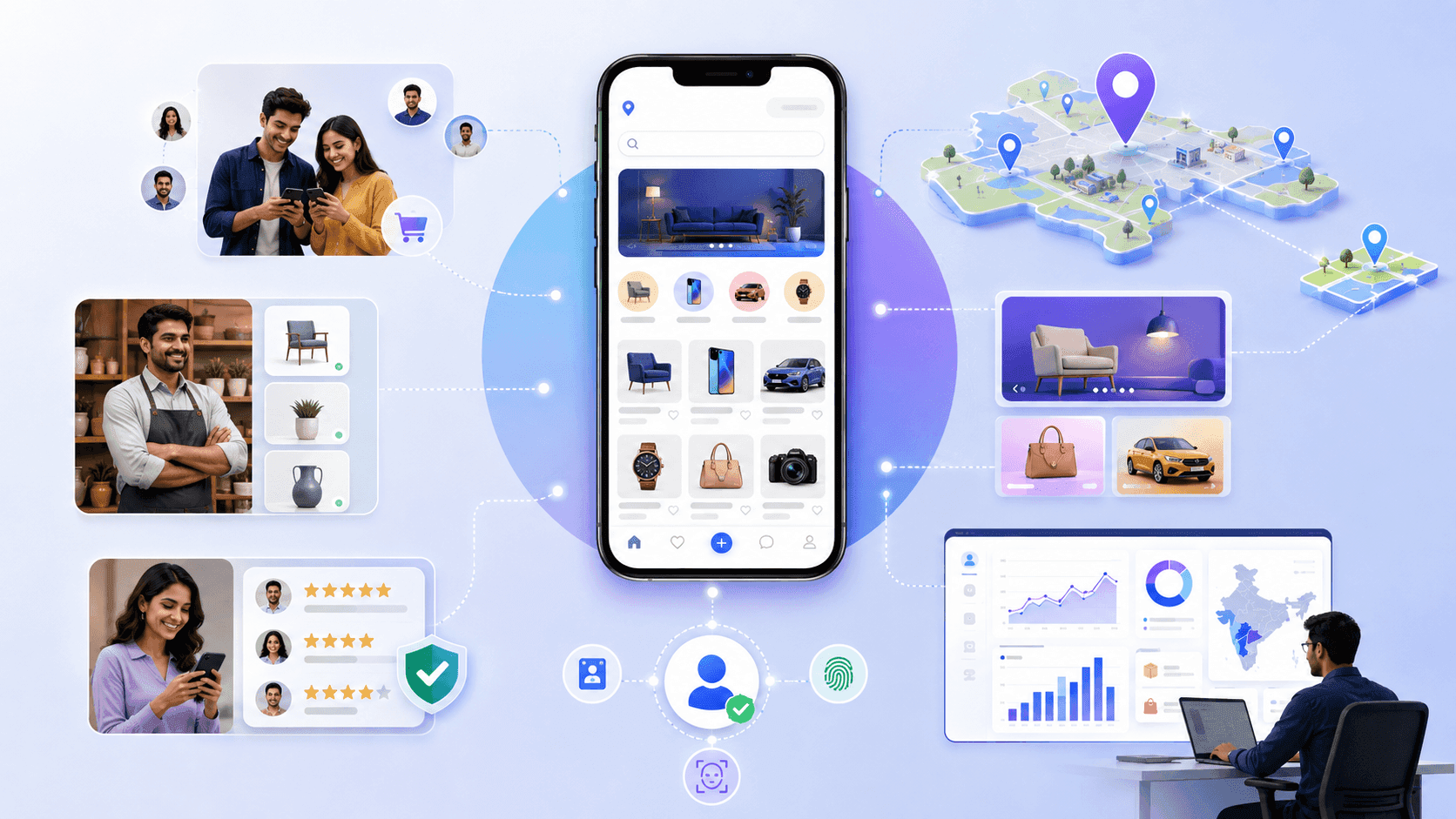 Local Marketplace App Case Study: GAXA C2C Buying, Selling & Verification Platform