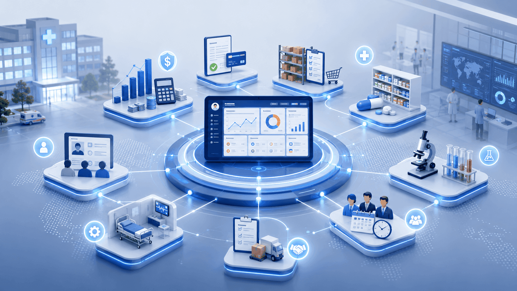 Healthcare ERP Case Study: Unifying Hospital Finance, Inventory, HR & Operations
