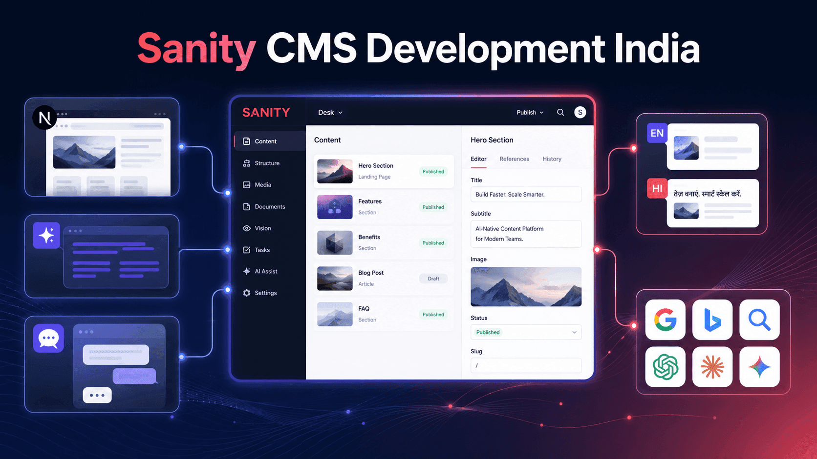Sanity CMS Development Company in India