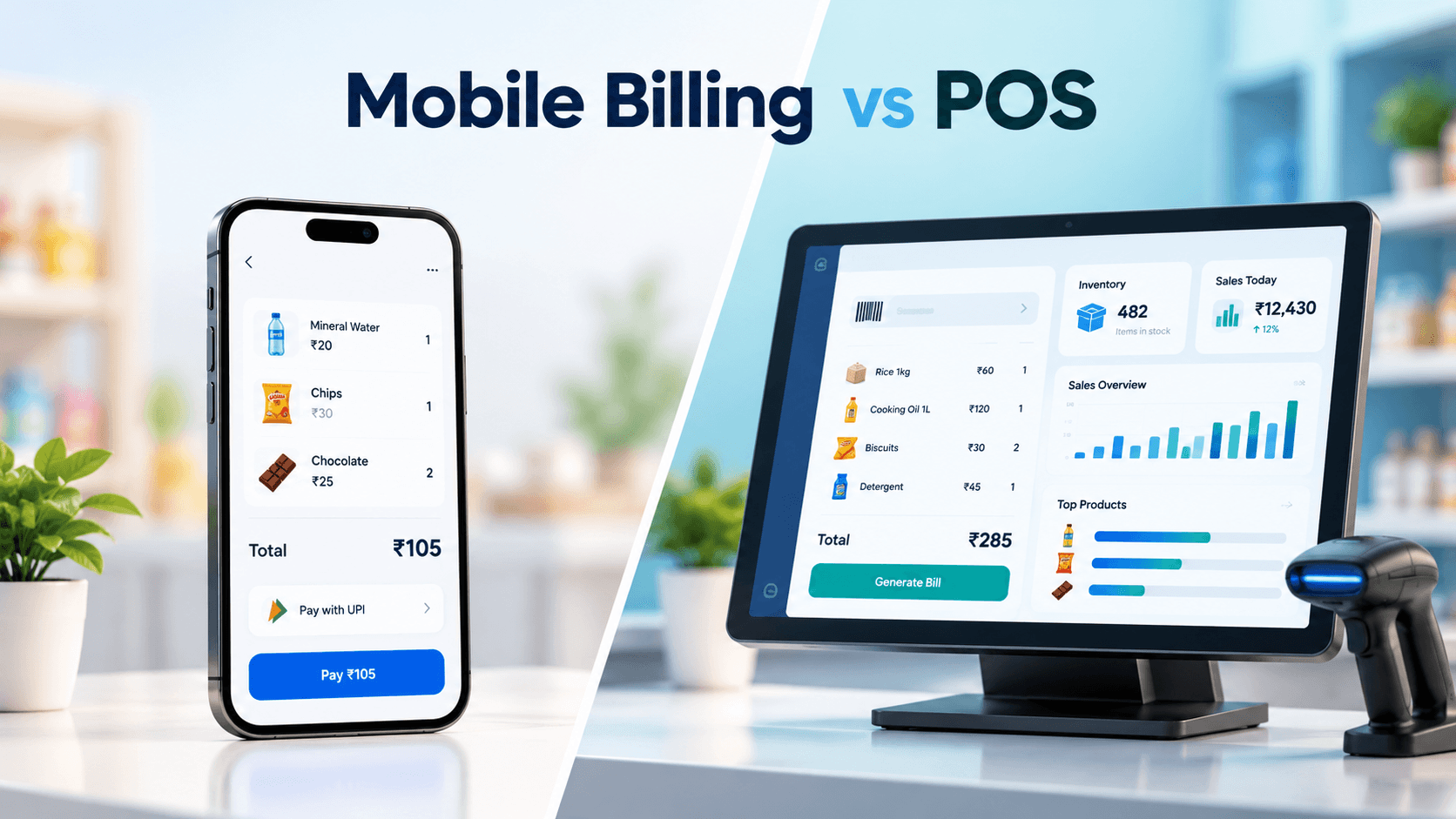 Best Billing App for Small Shops in Ranchi: Mobile Billing vs POS Software