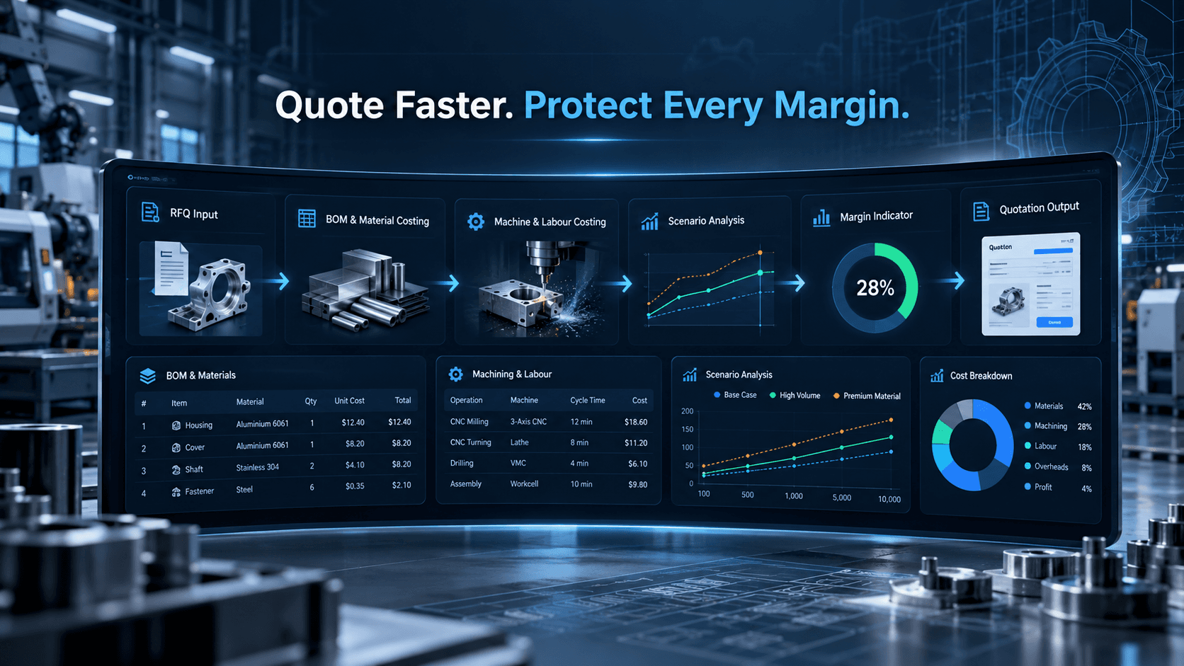 How an AI Manufacturing Cost Calculator Helps Manufacturers Quote Faster, Protect Margins, and Win More Business